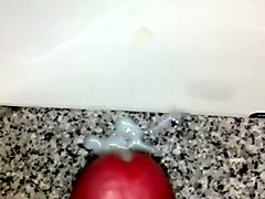 Busting a nut in the sink