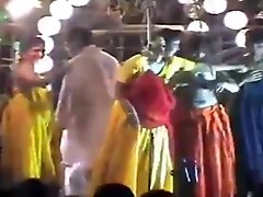 indian andhra Topless desi stage dance wild shaking tits